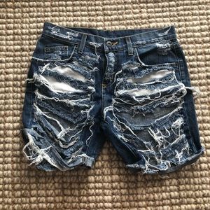 NWOT Distressed Cut Off Shorts